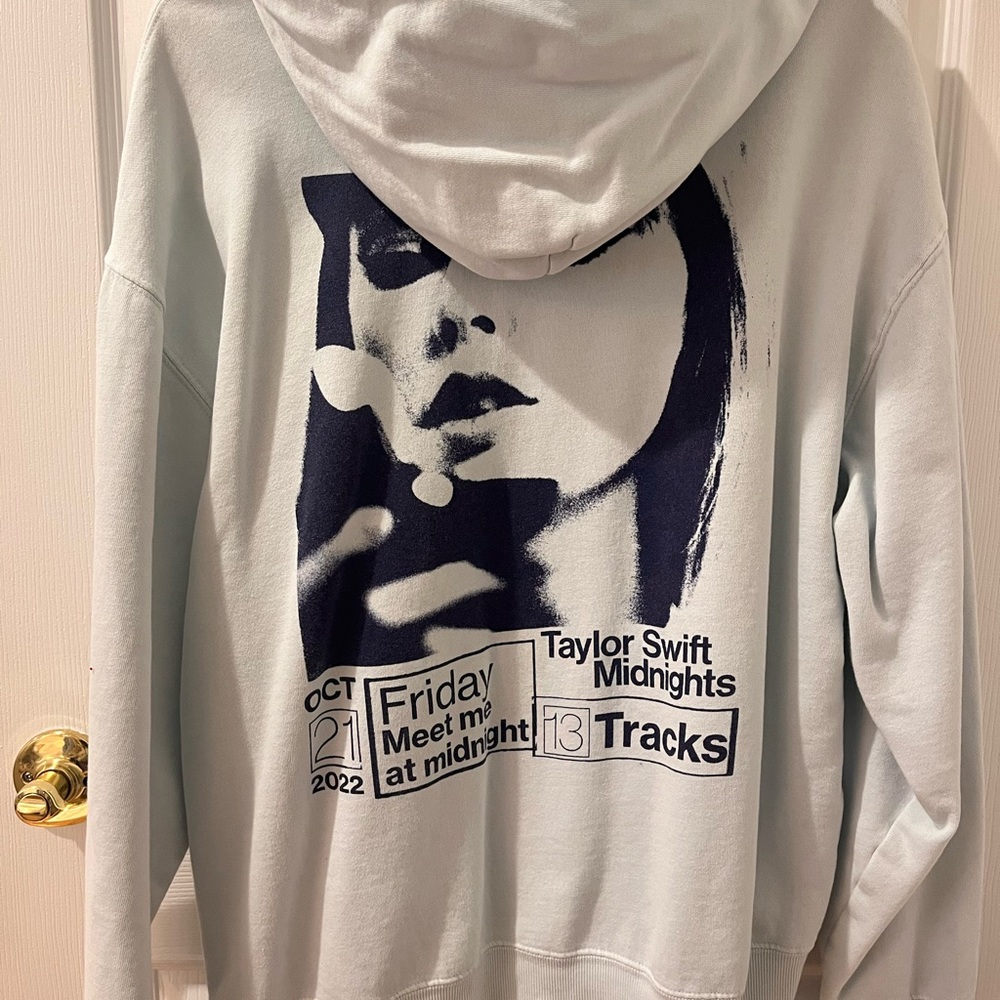 Taylor Swift Light Blue Midnights Hoodie